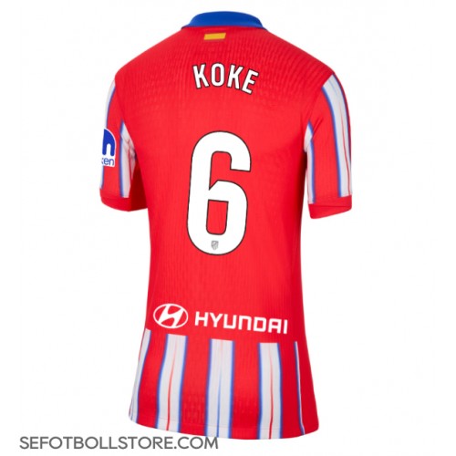 Atletico Madrid Koke #6 Replika Hemmatröja Dam 2024-25 Kortärmad